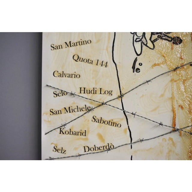 Modern painting Austrian General, on canvas and with wooden jamb. It was created on the occasion of the War on the Corso,...