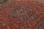 Hand-Knotted Antique Persian Heriz Rug, Rust-Red, White, Blue Medallion Pattern For Sale In New York - Image 6 of 9