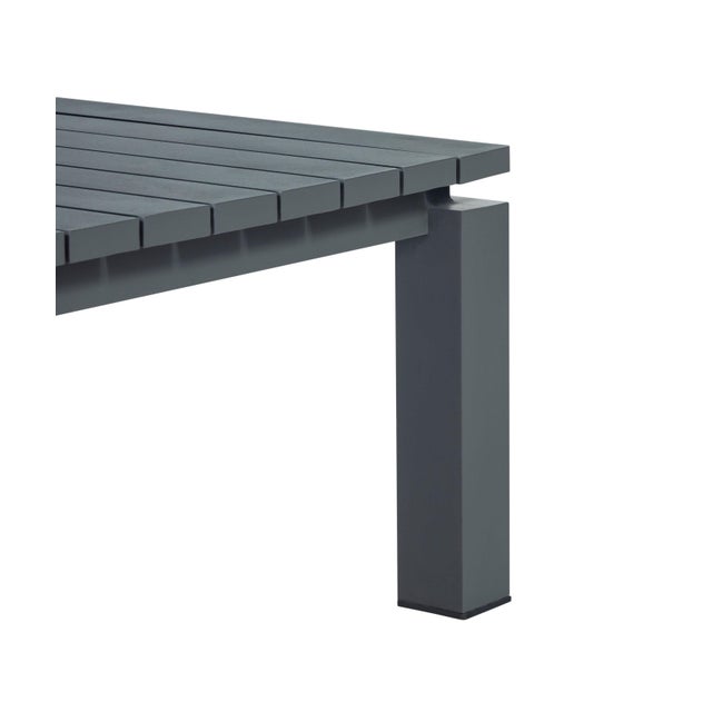 Sardinia Aluminum Frame Outdoor Sofa Set - Gray Cushions For Sale - Image 10 of 18