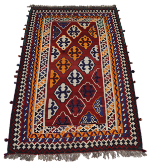 Vintage Qashqari Rug,, 1920s