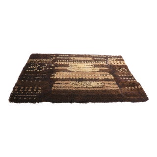 Mid Century Shag Rug Att. To Ege Rya For Sale