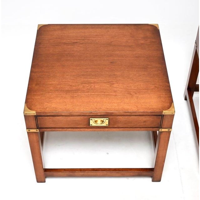 Military Campaign Side Tables, 1950s, Set of 2 For Sale - Image 6 of 10