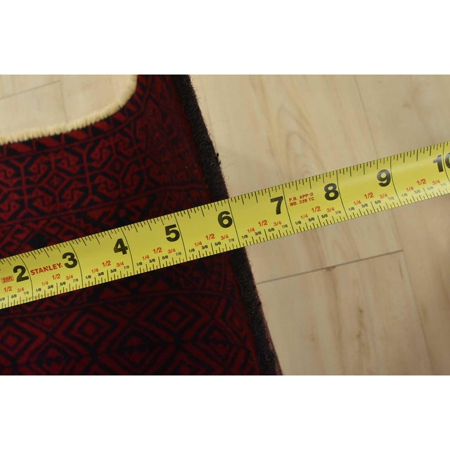 Baloch Rug 3’3” X 5’10” Blue Wool Vintage Tribal Hand-Knotted Oriental Carpet For Sale - Image 10 of 12