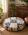 Large Vintage Moroccan Boucherouite Round Pouf Cover For Sale In Los Angeles - Image 6 of 6