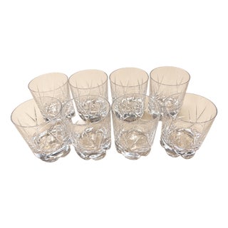 Cut Crystal Port Glasses by Jean Daum, 1890s, Set of 8 For Sale