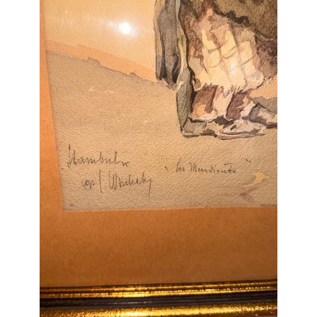 Pair of Signed Orientalist Watercolours by Carl Werner, 19th Century, Set of 2 For Sale - Image 16 of 17