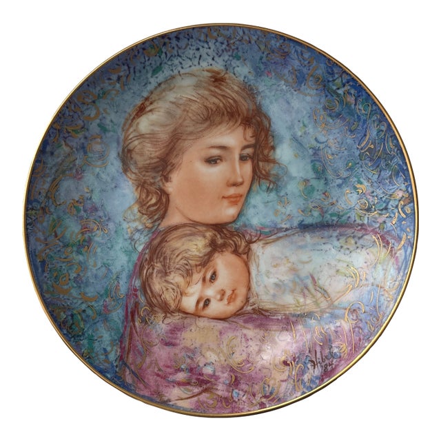1980s Edna Hibel Plate For Sale