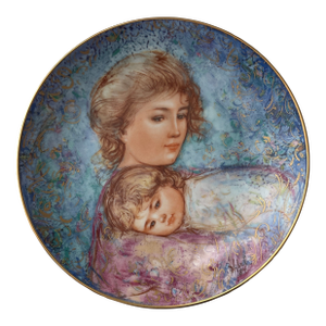 1980s Edna Hibel Plate
