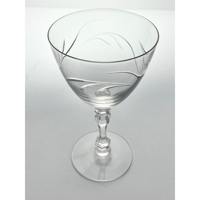 1950s Tiffin Franciscan “Surf” Set of 10 Water Glasses For Sale - Image 5 of 7