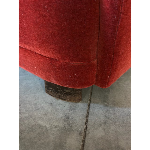 Danish Cabinetmaker Wingback Chair in Mohair For Sale - Image 10 of 10