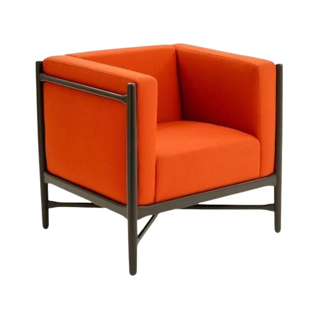 Loka Lounge Armchair in Orange by Colé Italia For Sale
