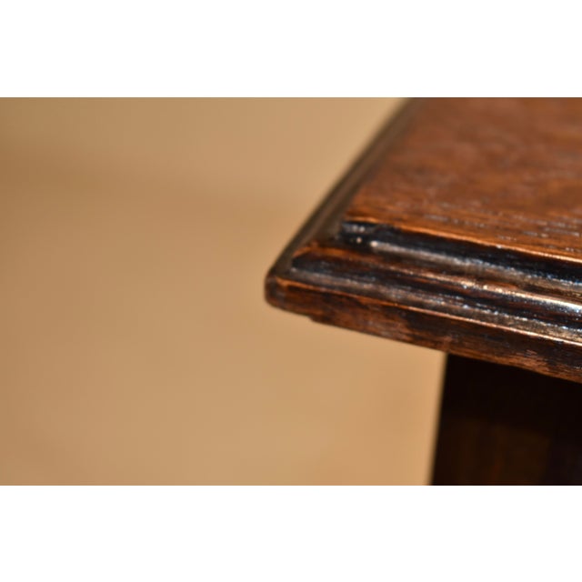 Edwardian Oak Side Table From England, Circa 1900 For Sale In Greensboro - Image 6 of 10