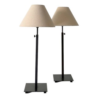 Minimalist Bronze Table Lamps, Belgium, Set of 2 For Sale
