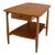 John Stuart Mid-Century Modern Two Tier One Drawer Walnut End Side Table by John Stuart MINT For Sale - Image 4 of 9