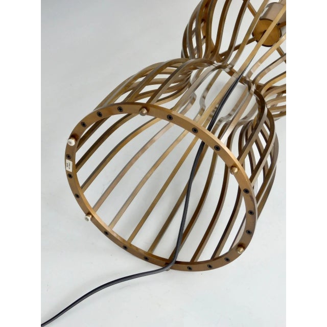 Barbara Barry for Baker Italian Bronze Hourglass Form Table Lamp For Sale - Image 10 of 11