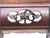 Dark Brown Flower Motif Apron Scroll Leg Low Kang Coffee Table For Sale - Image 10 of 10