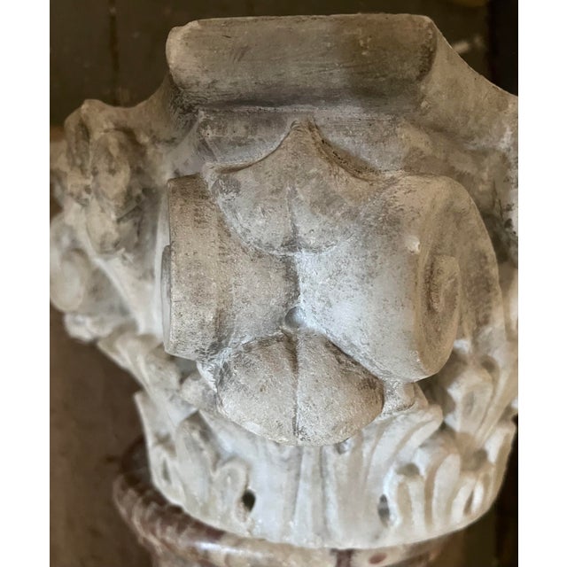 Red Antique Italian Marble Columns - A Pair For Sale - Image 8 of 10