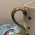 2000 - 2009 Anthropologie Bistro Garden Tile Stoneware Pitcher With 24k Gold Accents For Sale - Image 5 of 8