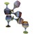 Glass Vintage Hebron Phoenician Handblown Glass Wine Goblets - Set of Six For Sale - Image 7 of 7