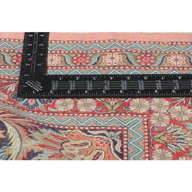 Beige Vintage Chinese Silk Tabriz Rug, 11'11 X 18'02 For Sale - Image 8 of 11