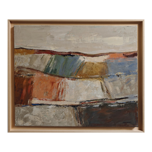 Temps Calme, Abstract Landscape, Contemporary, Framed by Sophie Dumont