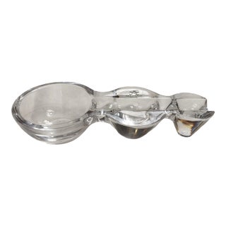 Contemporary Mario Cioni Crystal Cigar Ashtray For Sale