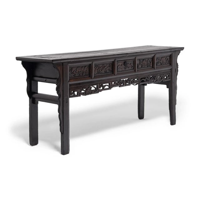 This grand table from China's Shanxi province was originally used in a Qing-dynasty household as an impressive domestic...