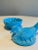 Vintage milk glass candy dish featuring a bird sitting on nest. Bird is the top and nest is the bottom of dish. Marked to...