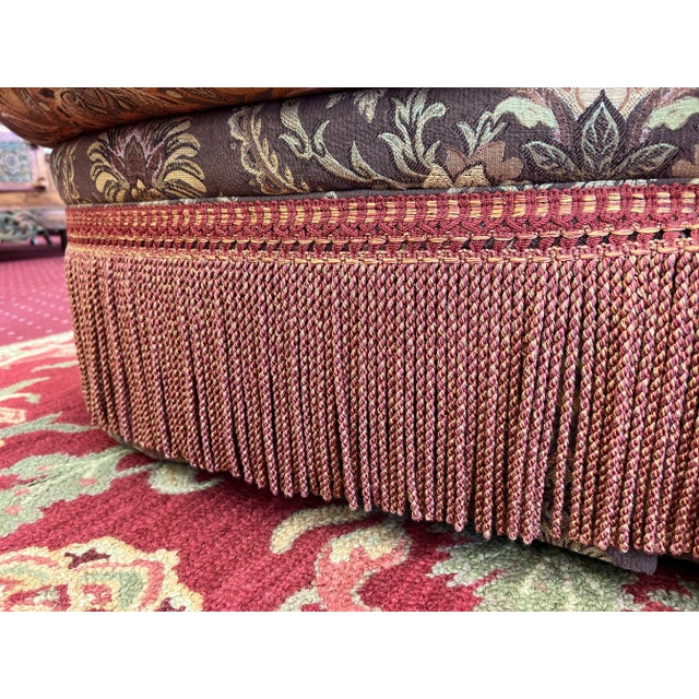 Vanguard Furniture Scalloped Edge Three Seat Sofa For Sale - Image 10 of 12