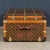 Metal Antique Steamer Trunk in Monogram Canvas from Louis Vuitton, France, 1920s For Sale - Image 7 of 18