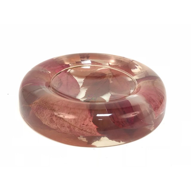 1970s Italian Resin Bowl with Leaves, 1970s For Sale - Image 5 of 9