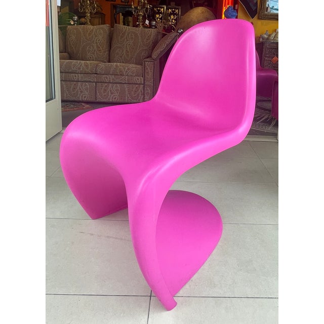 This incredibly rare single owner, set of five Verner Panton dining chairs were purchased brand new in 2001 from San...