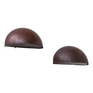Danish Copper Patinated Wall Lights, Set of 2 For Sale
