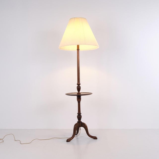 Late Empire Floor Lamp with Mahogany Table For Sale - Image 3 of 9