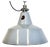 Industrial Grey Enamel Factory Pendant Lamp, 1960s For Sale