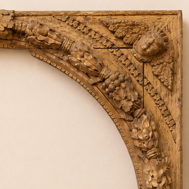 18th Century German Oak Carved Putti Frame For Sale - Image 4 of 4