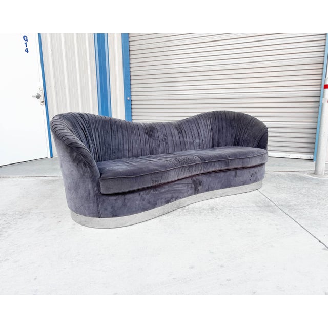 1980s 1980s Mid Century Chrome Sofa For Sale - Image 5 of 13