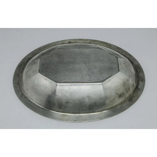 Metal Art Deco Bowl from Norblin & Co, Poland, 1930s For Sale - Image 7 of 9