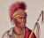 Not-Chi-Mi-Ne, an Ioway Chief: Original Hand-Colored McKenney & Hall Lithograph, 1848 For Sale - Image 4 of 6