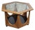 Octagonal Side Table in Teak with Glass Top from G-Plan, 1970s For Sale