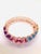 "Bochic ‘Capri’ Vintage Natural Amethyst & Blue Topaz Bangle In 18K Gold & Silve" For Sale - Image 4 of 15