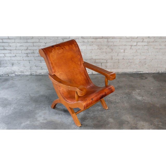 Clara Porset Mexican Modernist Clara Porset Style, 'Butaque' Chair', C. 1990s For Sale - Image 4 of 17