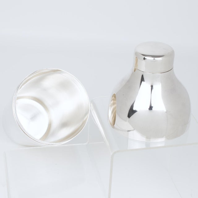 Metal 1950s Roberto Sambonet Silver Plate Cocktail Shaker For Sale - Image 7 of 10