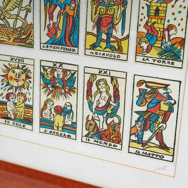 Emanuele Luzzati, Major Arcana Tarot, 1980s, Collage For Sale - Image 3 of 9