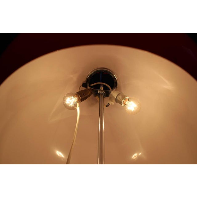 Space Age Chrome Floor Lamp with Plastic Shade from Guzzini / Meblo, Italy, 1970s For Sale - Image 12 of 13