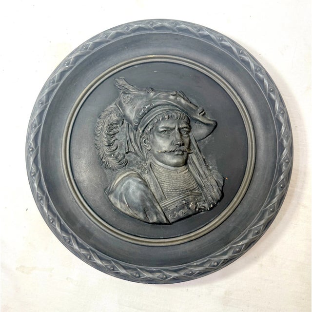 Antique 19th Century j.m. Buccaneer Rubens Terracotta Pottery Relief Wall Plate For Sale - Image 9 of 10