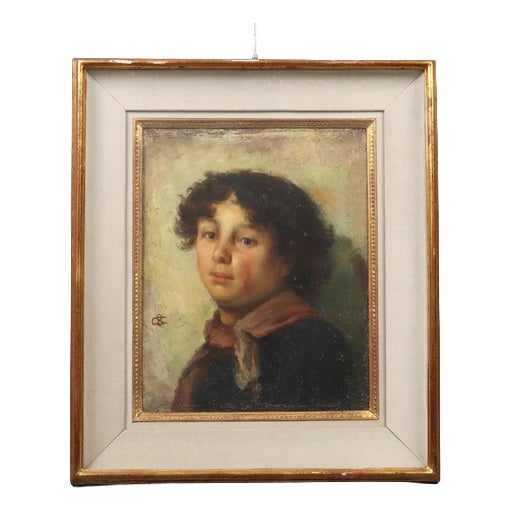 Casimiro Ottone, Portrait, Oil on Canvas For Sale