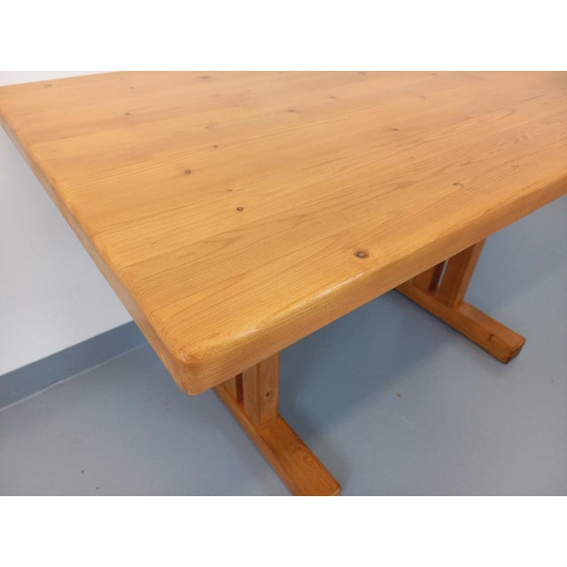 Rectangular Dining Table in Pine by Charlotte Perriand for Les Arcs, 1960s-1970s For Sale - Image 3 of 18