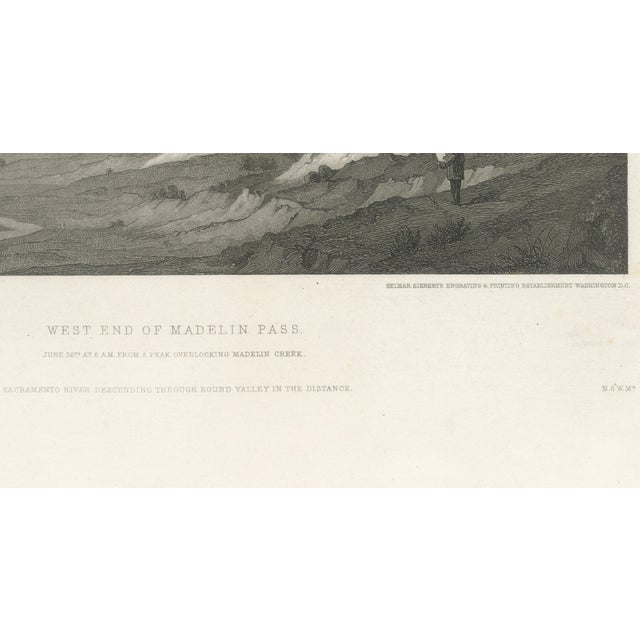 Mid 19th Century Beckwith, California Landscape, Madelin Pass & Sacramento River, 1861, Print For Sale - Image 5 of 9