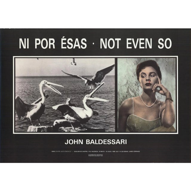 Contemporary 1989 John Baldessari 'Not Even So' Pop Art Offset Lithograph For Sale - Image 3 of 3